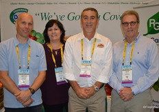 Bryan Thornton and Pam Wooten with Coosemans, Jay Rodriguez with Crystal Valley Specialty Produce and Jeff Bruff with Rock Garden.